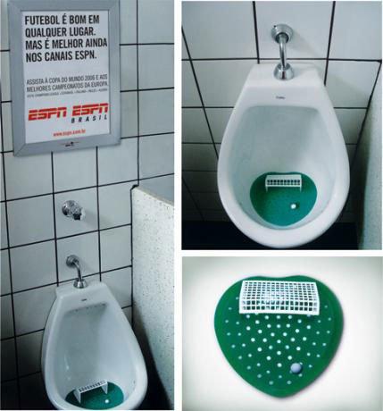 GUERRILLA - Urinal Advertising ESPN