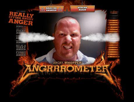 Angry Whopper Angrrrometer metti a prova la tua rabbia