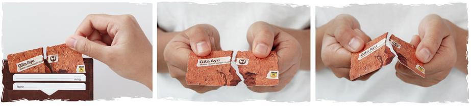 Karate club business card: ecco come ti spezzo il mattone