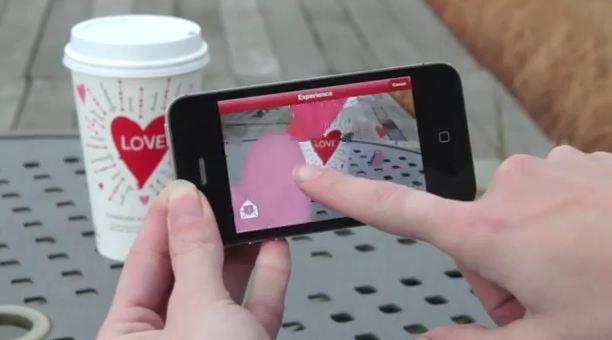 Starbucks e la realtà aumentata per S. Valentino