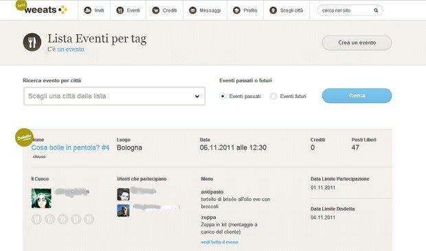 Ecco weeats, il social-dining più appetitoso del web
