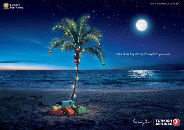 Babbo Natale, renne e palme addobbate: i migliori annunci stampa della settimana