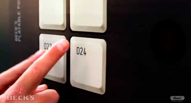 I manifesti pubblicitari di Beck's si possono suonare