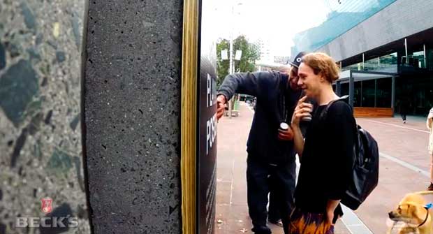 I manifesti pubblicitari di Beck's si possono suonare
