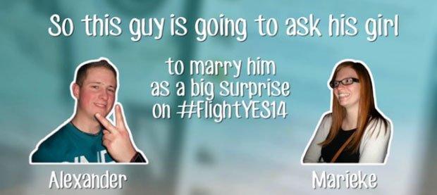 Thomas Cook regala un matrimonio in volo