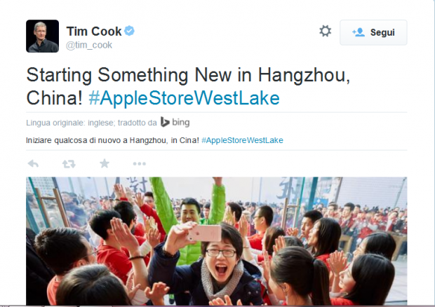 Twitter traduzione Bing