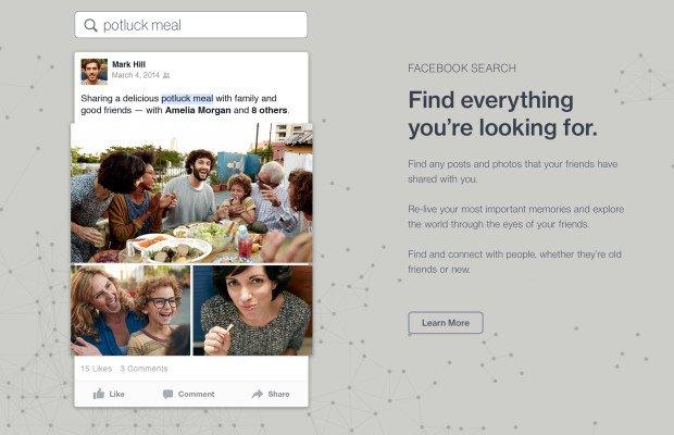 Facebook potenzia il proprio motore di ricerca