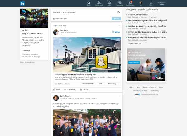 Linkedin Tranding Storylines