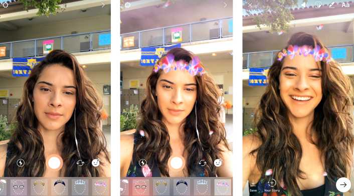 Filtri facciali su Instagram