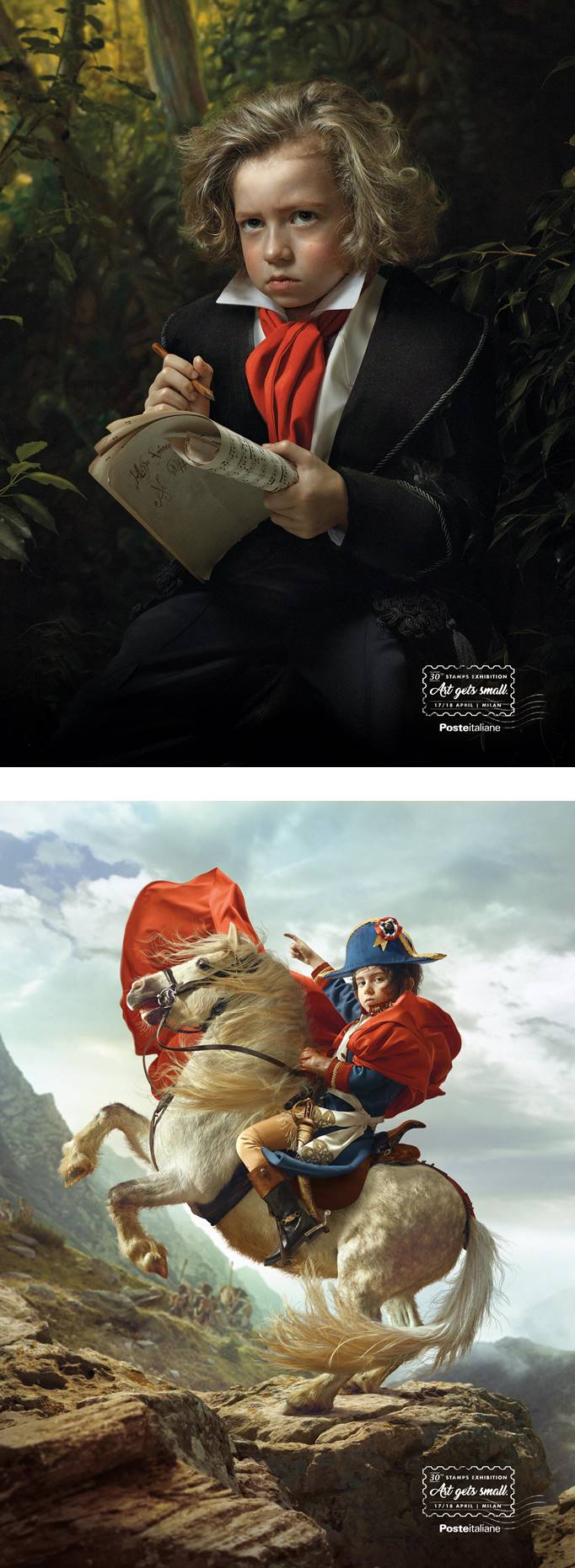 migliori annunci stampa della settimana, Poste Italiane Napoleone e Beethoven