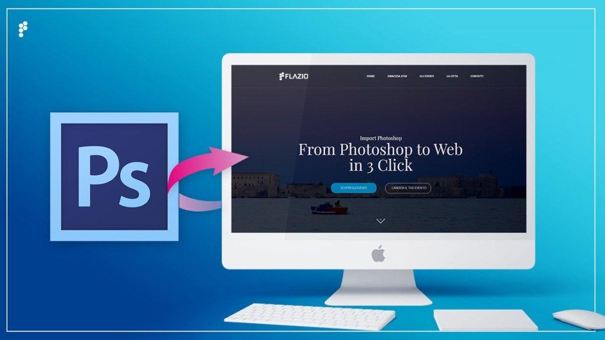 flazio photoshop to website
