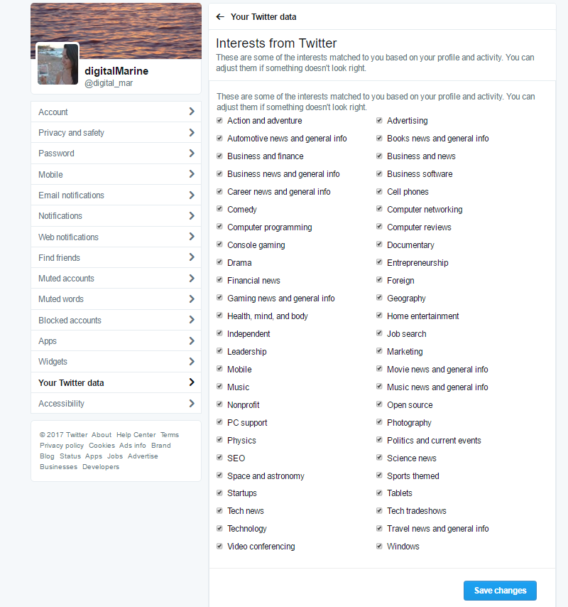 targeting Twitter aggiornamento della privacy policy