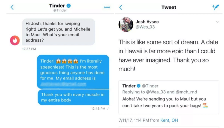 Tinder regala un viaggio a Maui a due ragazzi per farli incontrare 