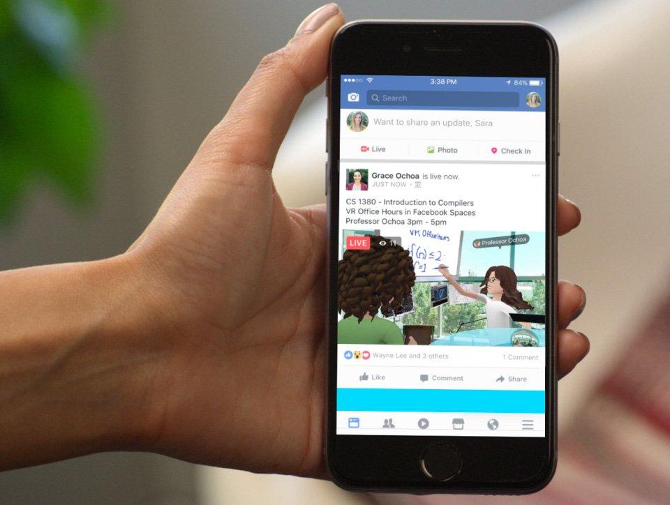 Live streaming in virtual reality