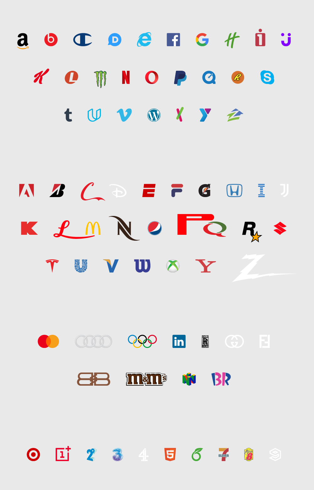 Brand New Roman Font Logos