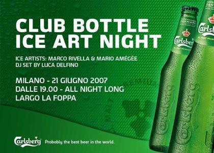 Club bottle Ice Art Night