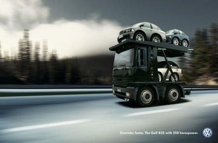Golf VW R32 Advertising