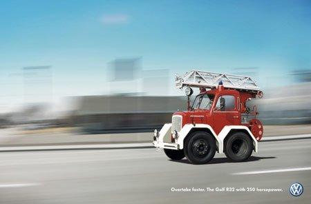 Golf VW R32 Advertising
