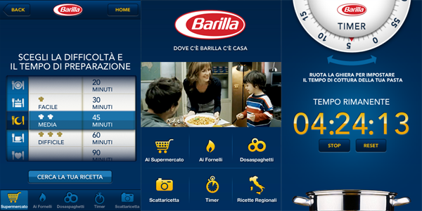 screen shot barilla