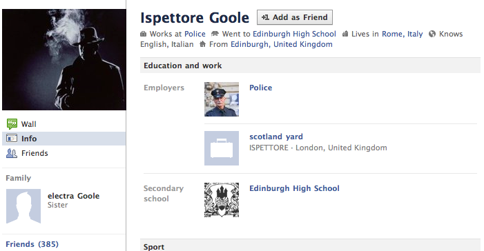 Goole su Facebook