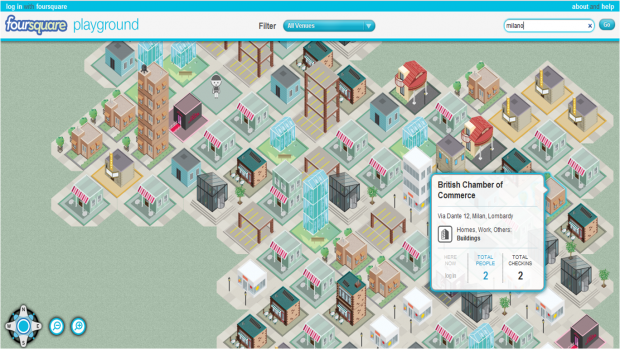 Foursquare + HTML5 = Foursquare Playground 3D