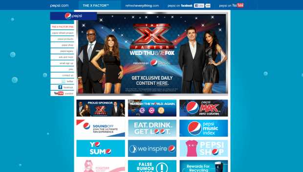 Pepsi sempre più social con la piattaforma dedicata a X-Factor USA