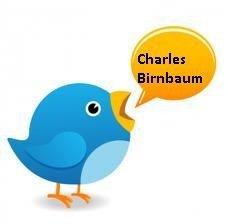 Fai una domanda a Charles Birnbaum con Twitter