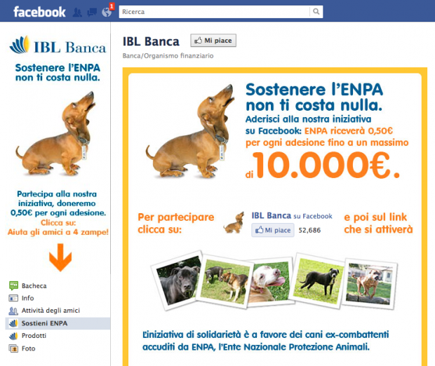 IBL aiuta gli amici a 4 zampe grazie ad una campagna su Facebook