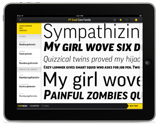 FontBook: i migliori font sul tuo iPad in un'app [NINJA REVIEW]
