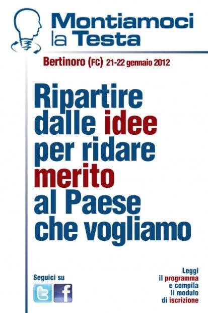 "Montiamoci la Testa": il 21 e il 22 gennaio incontriamo la democrazia a Bertinoro! [EVENTO]