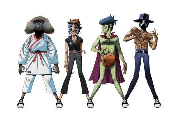  I Gorillaz firmano il mito Converse per la primavera 2012