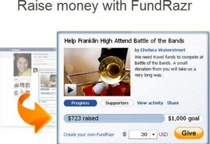 Le 8 migliori App per le nuove Timeline di Facebook: FundRazr