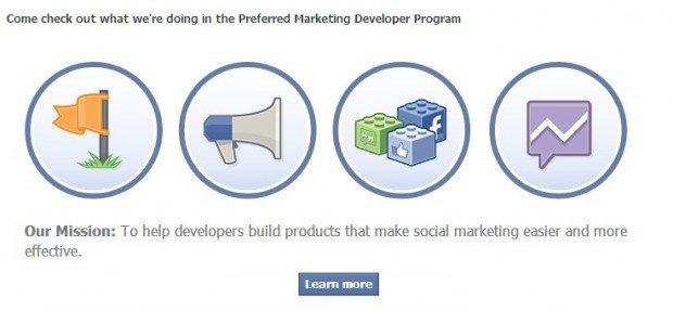 Preferred marketing developer facebook