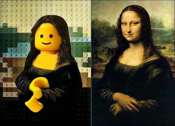 Lego su tela, l'arte in formato mattoncino