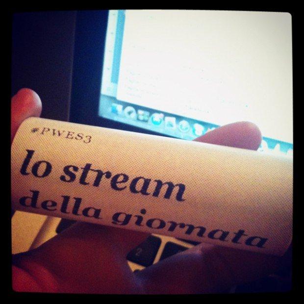 Lo streaming di #pwes3