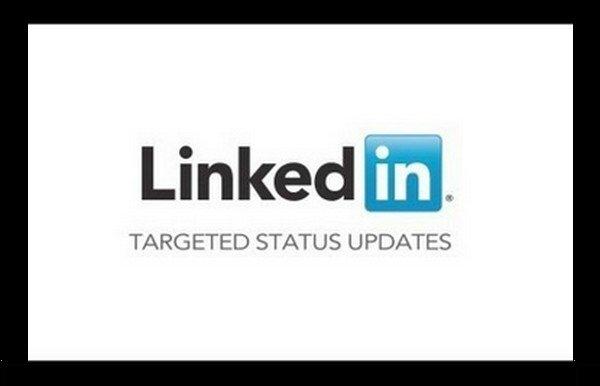 Linkedin targeted status updates