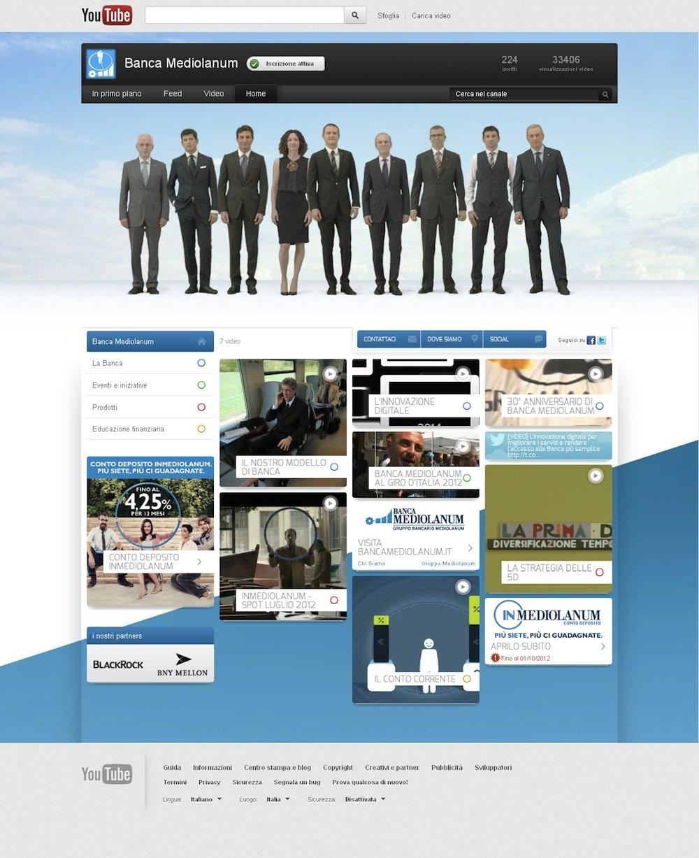 Banca Mediolanum: come lanciare il canale YouTube con la TV [INTERVISTA]