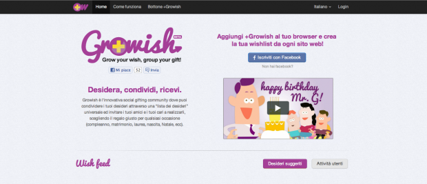 Growish: Desidera. Condividi. Ricevi. [INTERVISTA]