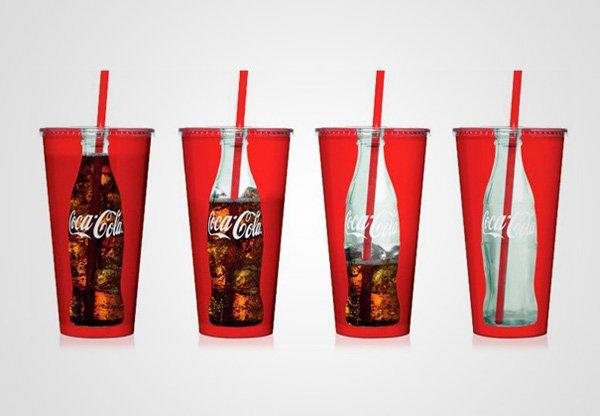 15 esempi di packaging creativo bicchierone Coca-Cola
