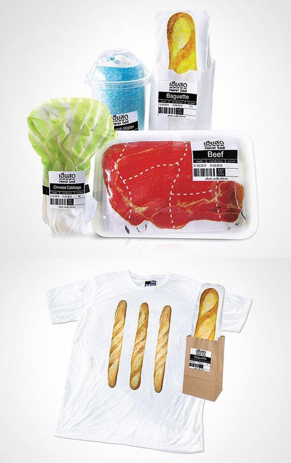 15 esempi di packaging creativo t-shirt confezionate come gli alimenti