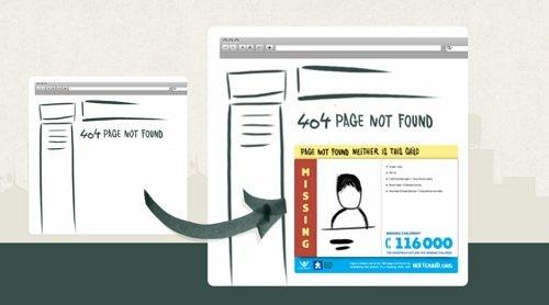 404 – Person Not Found – La pagina di errore che aiuta le ricerche dei bambini scomparsi