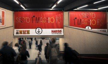 Haribo lancia la Gummyfication alla stazione di Milano [VIDEO]