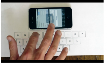 La tastiera "invisibile" per iPhone: Vibrative Virtual Keyboard