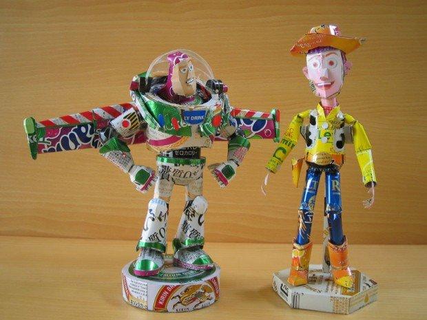Le eco-sculture pop di Makaon
