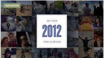 Facebook: con Year in Review, per ripercorrere il 2012 basta un click!
