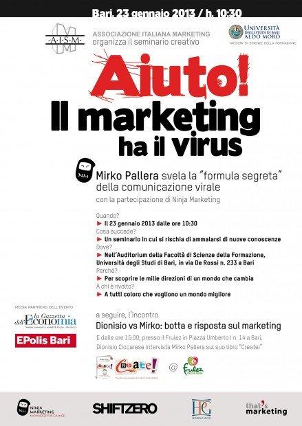 Progettare idee contagiose con Mirko Pallera a Bari [EVENTO]