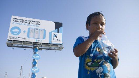Un Billboard "green" che produce acqua potabile