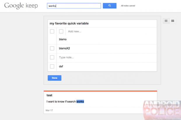 Google Keep: l'utility che farà guerra ad Evernote?