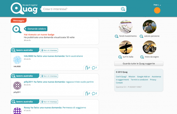 Nasce Quag: ecco come il search engine diventa social!