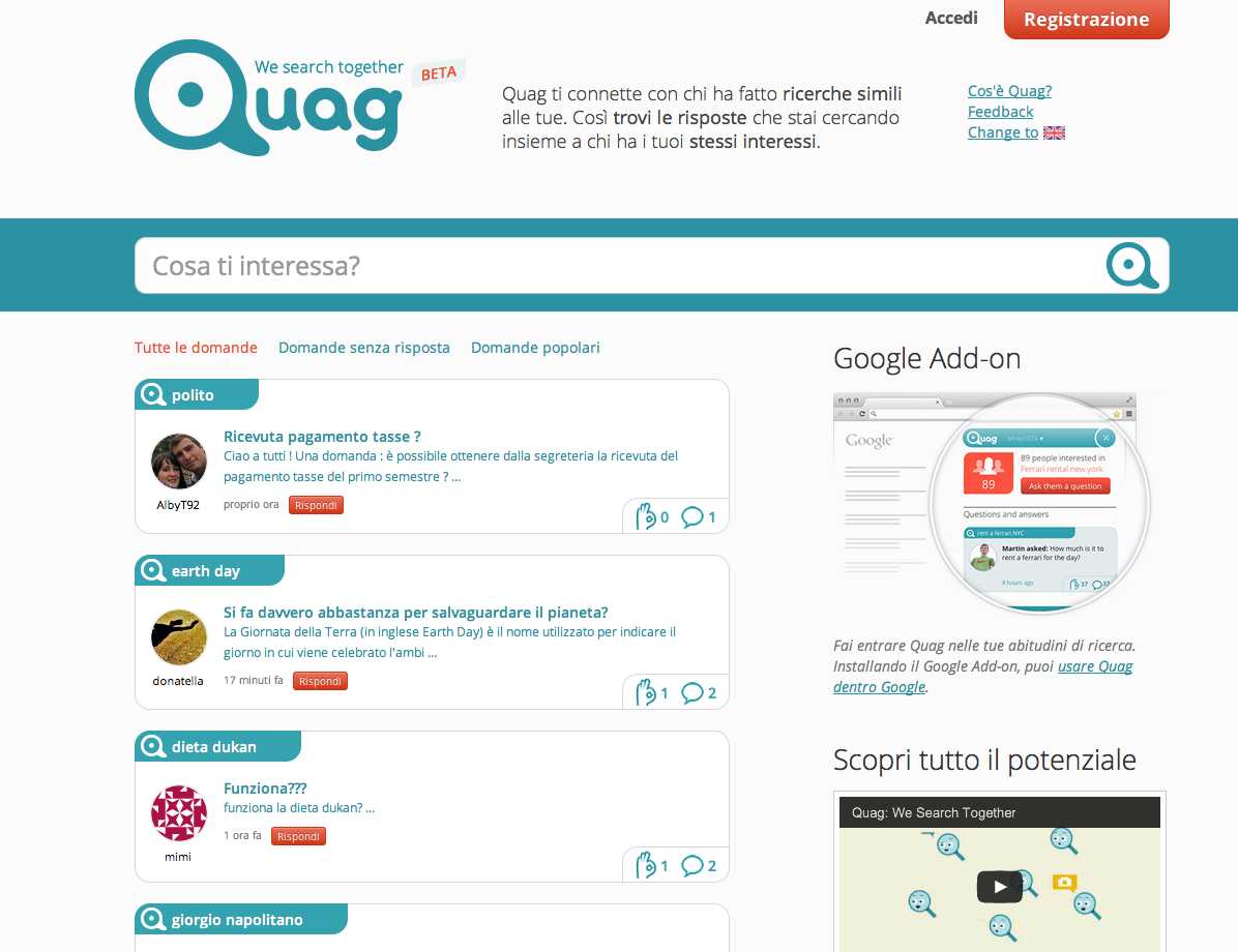 Quag: esser utili fa bene alla reputazione!